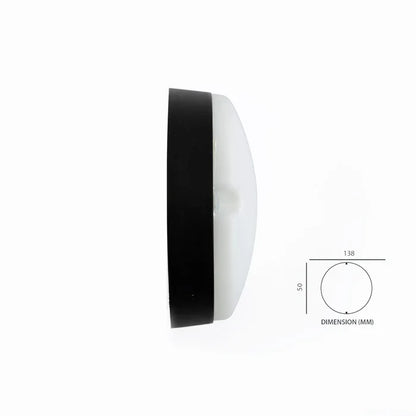 Fence Light 12W Daylight Black — CL AR12-BK-DL
