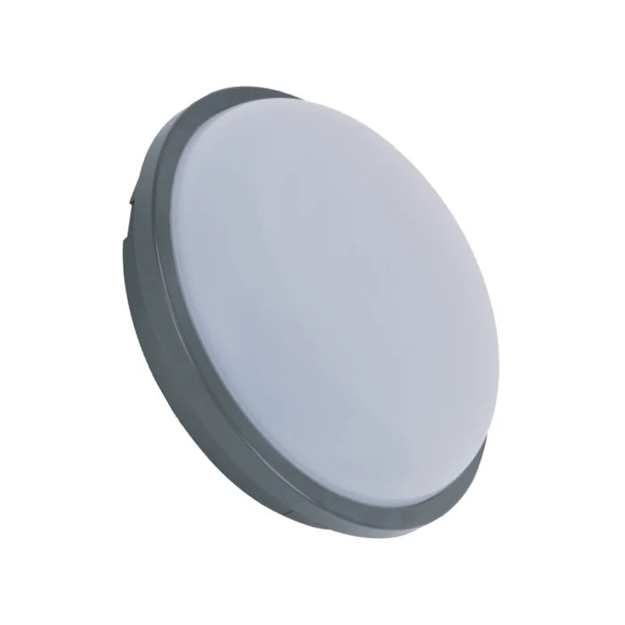 Bulkhead Light Round LED 15W Daylight Black — CL RD02-15-BK-DL