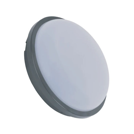 Bulkhead Light Round LED 20W Daylight Black — CL RD02-20-BK-DL