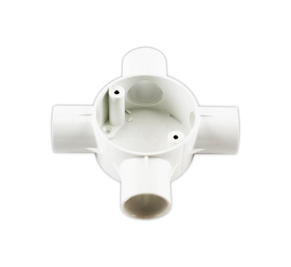 Junction Box Conduit White — CP JUN4-20-WH