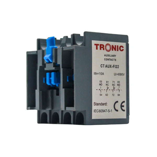 Auxiliary Contact Block Grey — CT AUX-FI22
