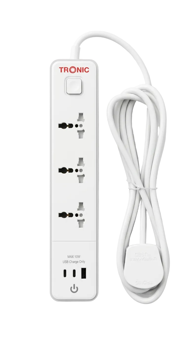 4-Way Extension Socket with USB & Type C — EC 7694-UBC