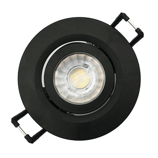 Recessed Gypsum Light 3W Daylight Black — EL SL03-BK-DL