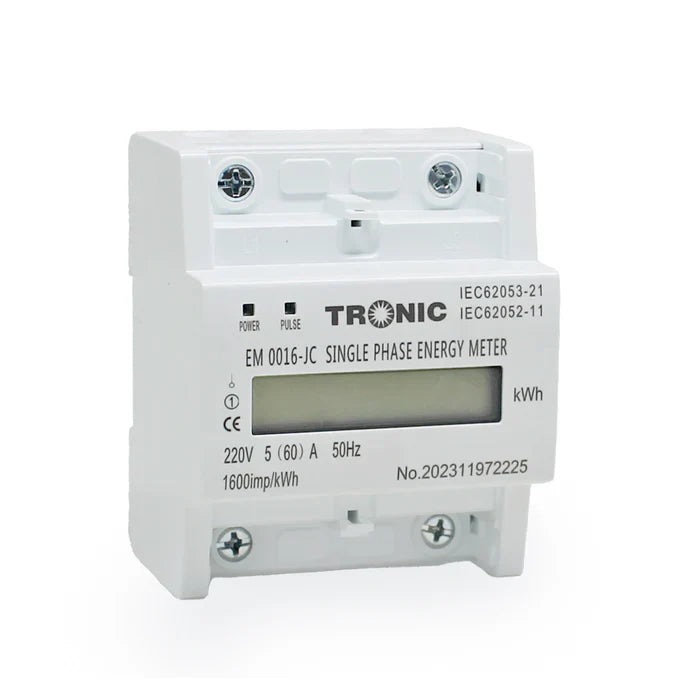 Energy Meter Single-Phase White — EM 0016-JC