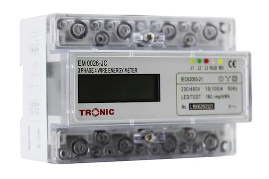 Energy Meter Three-Phase Grey — EM 0026-JC