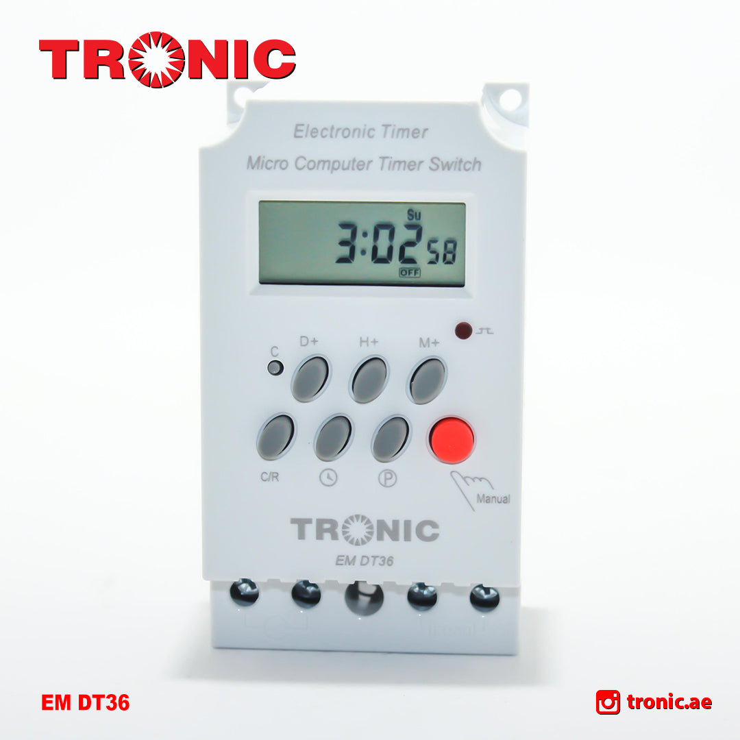 Timer Switches 25A White — EM DT36