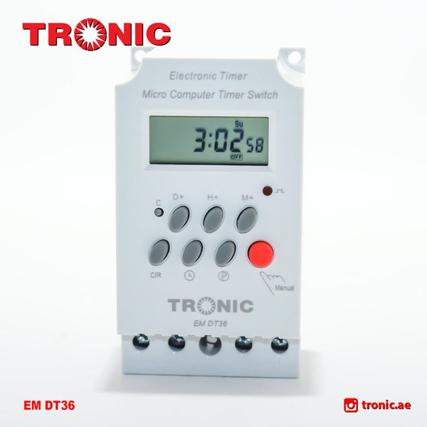 Timer Switches 25A White — EM DT36