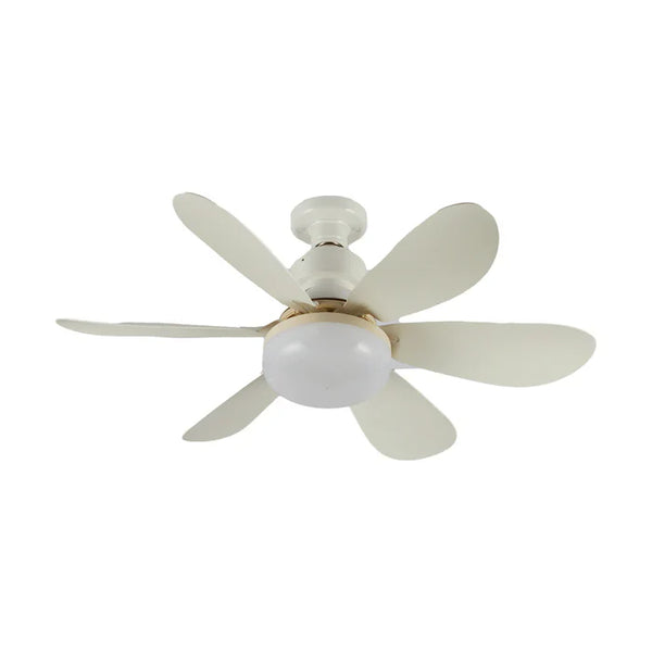Ceiling Fan With Light E27 40W Tri-Colour White — EST FLWR-01-TC