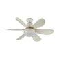 Ceiling Fan With Light E27 40W Tri-Colour White — EST FLWR-01-TC