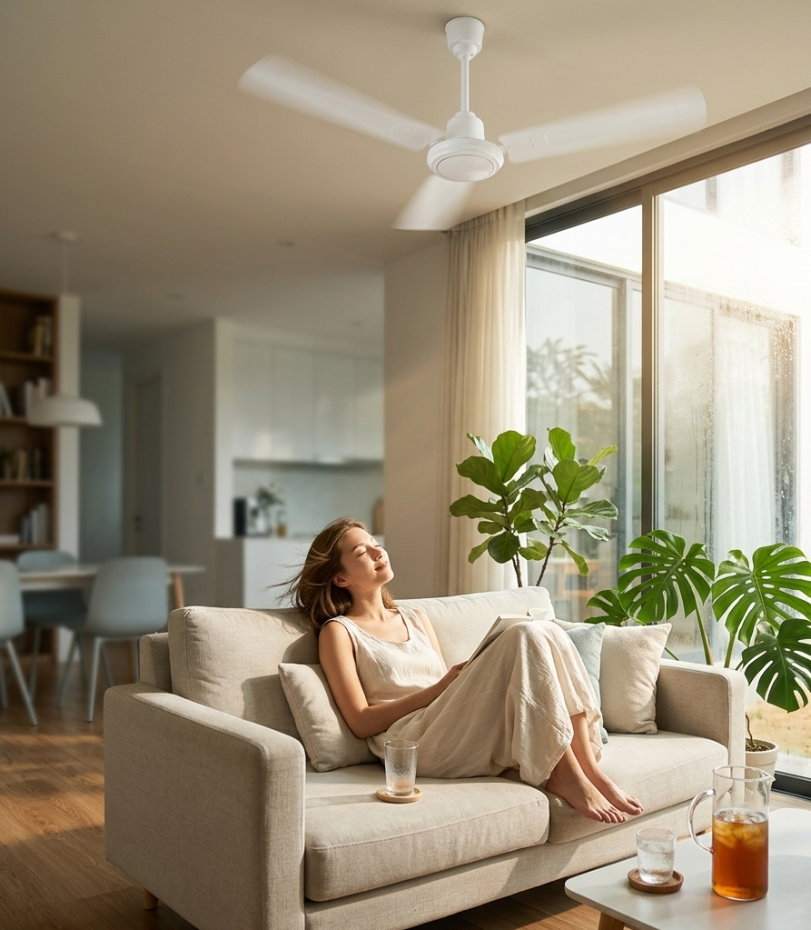 Ceiling Fan White — EST CF56-WH