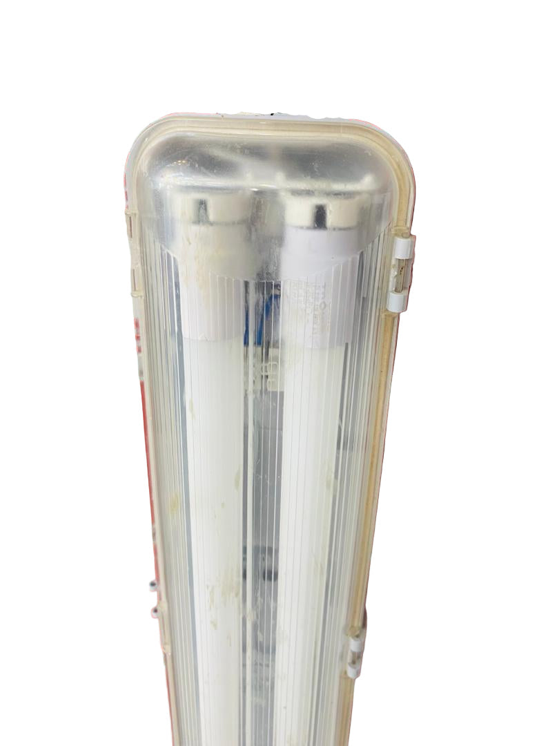Tubelight Fitting Twin Waterproof Feet White — FI WPLE-06