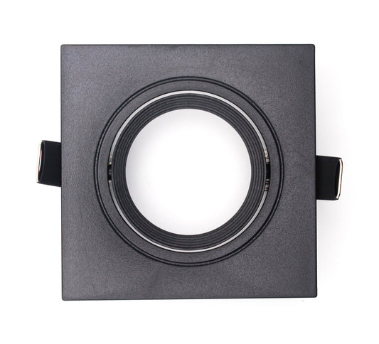 Recessed Gypsum Light GU10 Black — FI DOMI-8080-BK