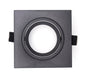 Recessed Gypsum Light GU10 Black — FI DOMI-8080-BK