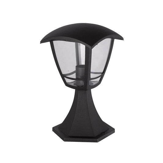 Garden Light Traditional Style Curved Black — ILU 604C-BK