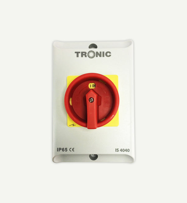 Pvc Isolator 4Pole 40A Red — IS 4040