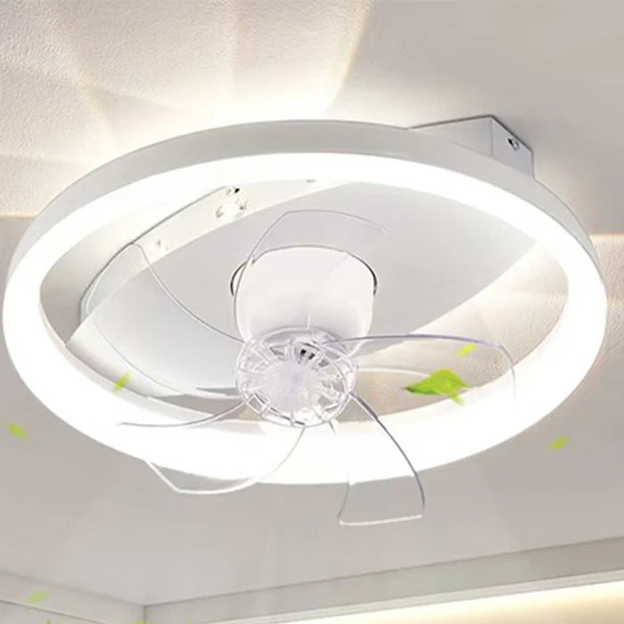 Modern Ceiling Light with Built-in Fan – 500mm, 60W, Remote Control — KD 1856