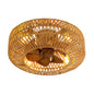 Ceiling Fan Woven-Style Natural Fiber — KD 1704