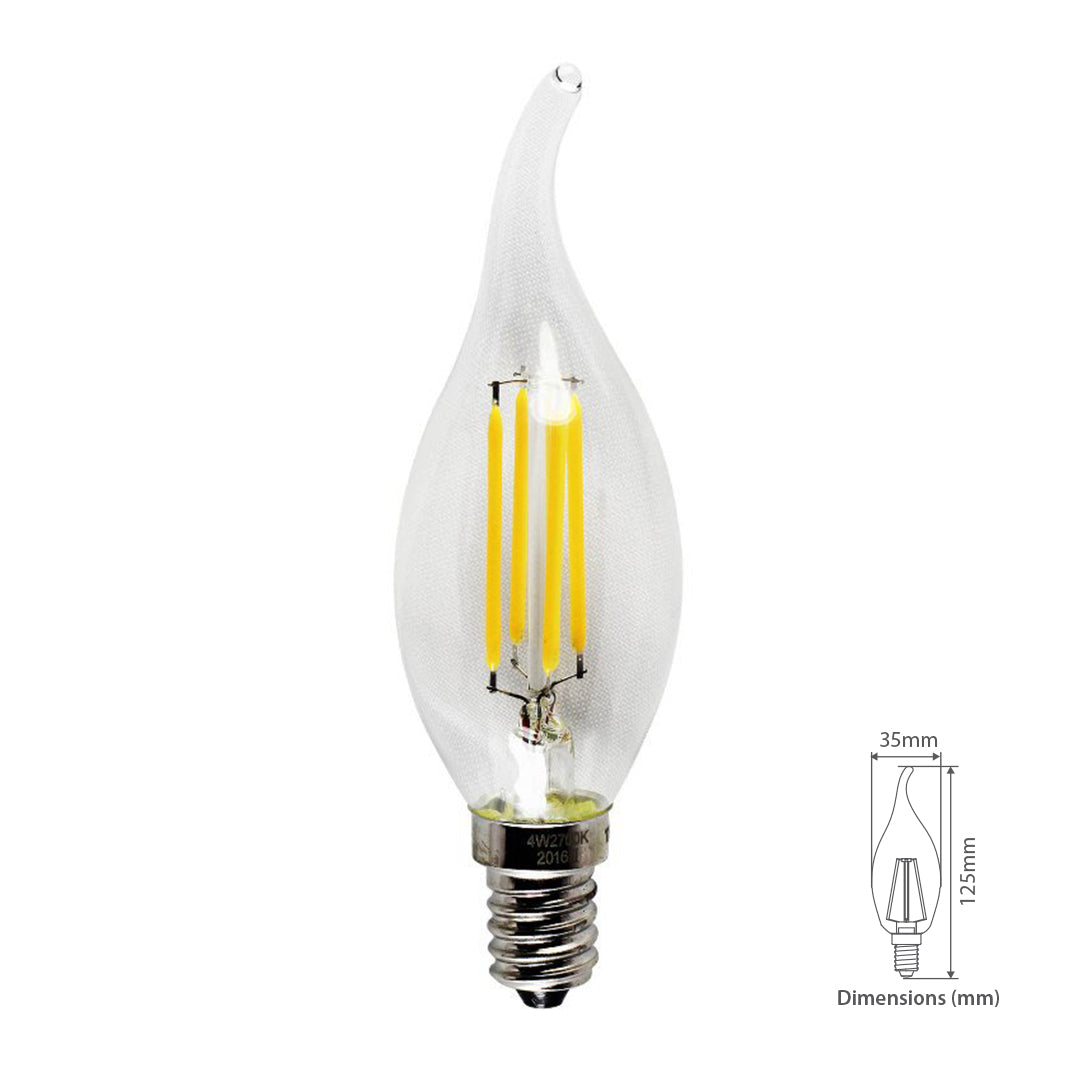 Candle Filament 4W Warm White — LE 0414-FI-CT-WW