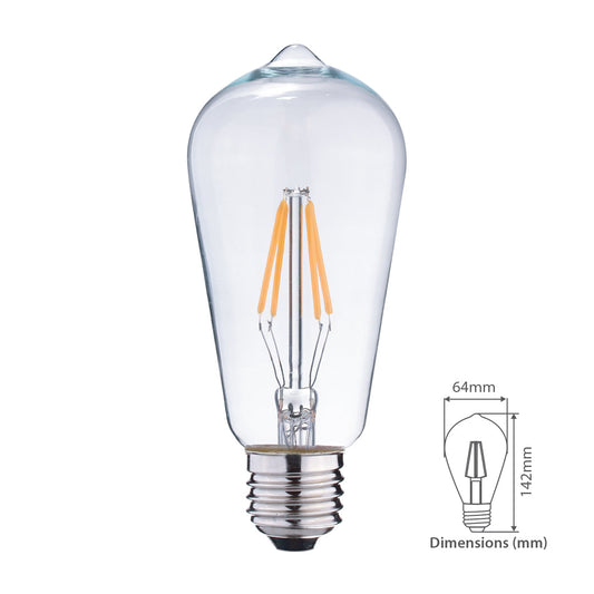 Filament 8W Warm White — LE ST64-08-WW