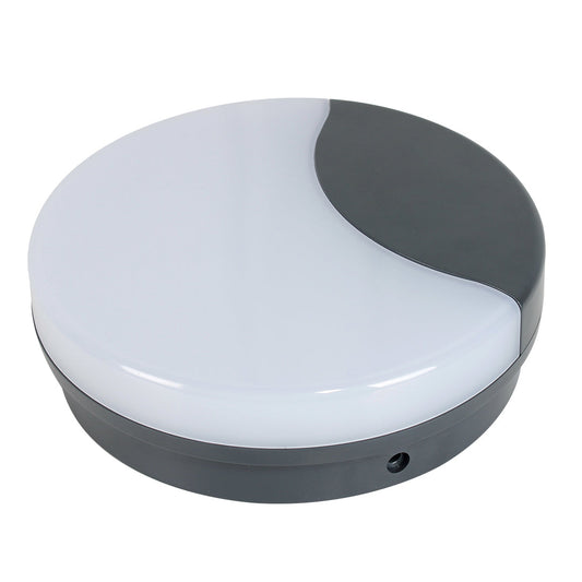 Fence Light Round Led Bulkheads Black — LL RCCT