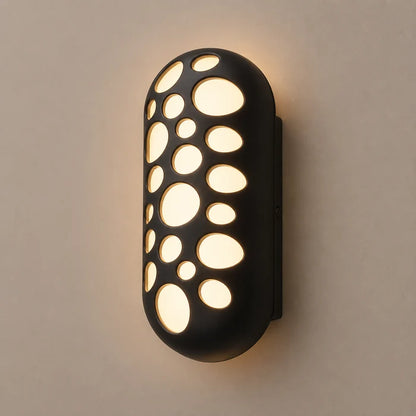 Wall Light LED 2×1W + 5W IP54 Warm White Black — LL 2612-54-BK-WW
