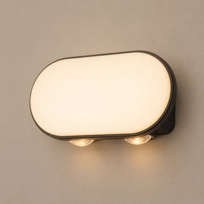 Wall Light LED 4×1W + 3W IP54 Warm White Black — LL 2613-54-BK-WW