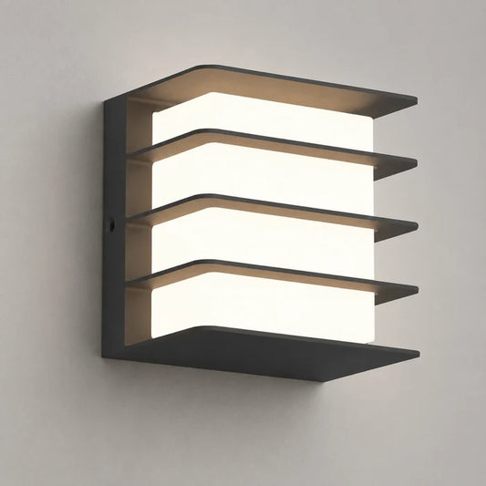 Wall Light LED 12W IP54 Warm White Black — LL 2617-54-BK-WW
