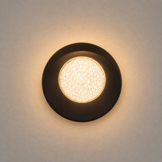 Wall Light LED 7W IP54 Warm White Black — LL 2621-44-BK-WW