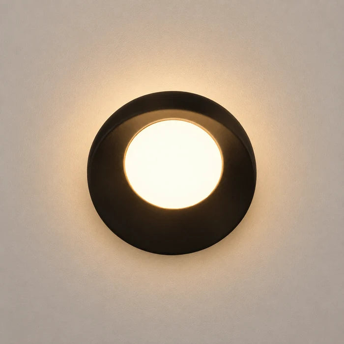 Wall Light LED 7W IP54 Warm White Black — LL 2622-44-BK-WW