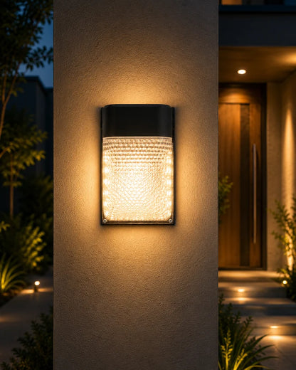 Wall Light LED 12W IP54 Warm White Black — LL 2623-44-BK-WW