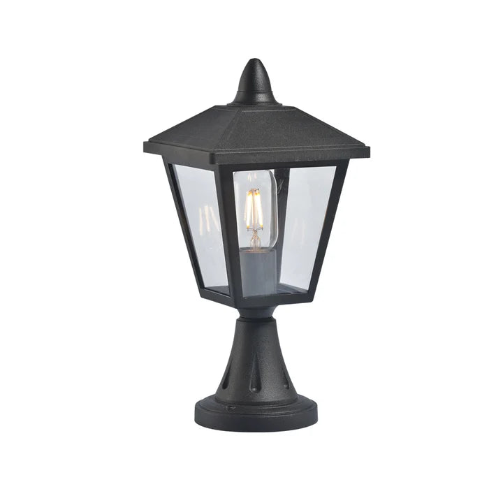 Gate Light Stand-Mount E27 Black — LL 2644-909C-BK