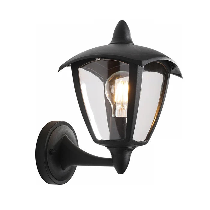 Classic Gate Light Wall-Mount E27 Black — LL 2644-910B-BK