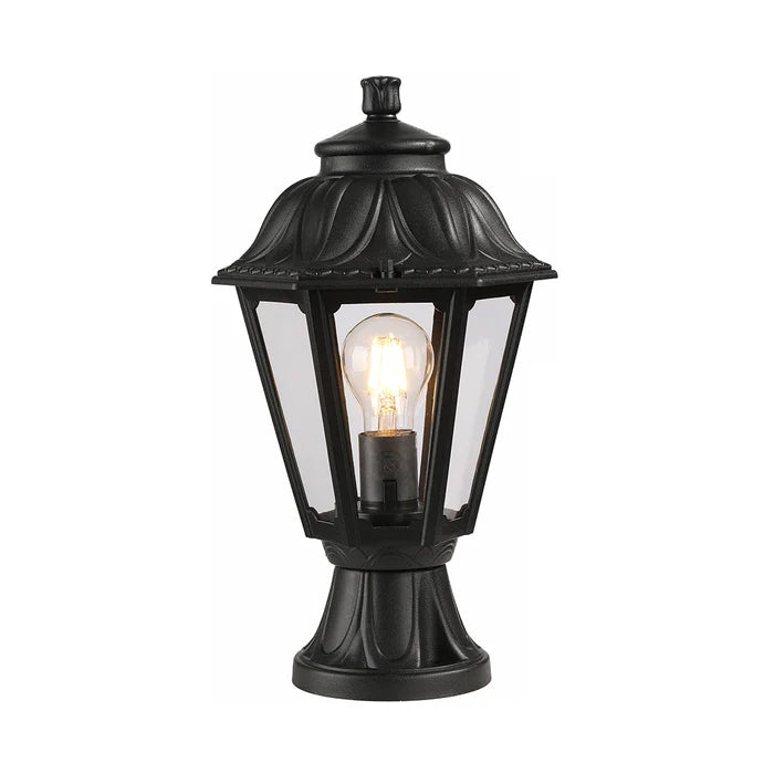 Gate Light Stand-Mount E27 Black — LL 2644-912C-BK