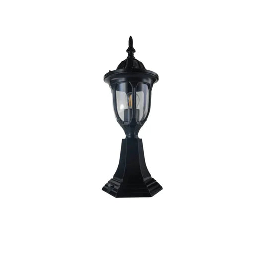 Wall Light Ornamental Outdoor Gate Black — LL 908C-BK