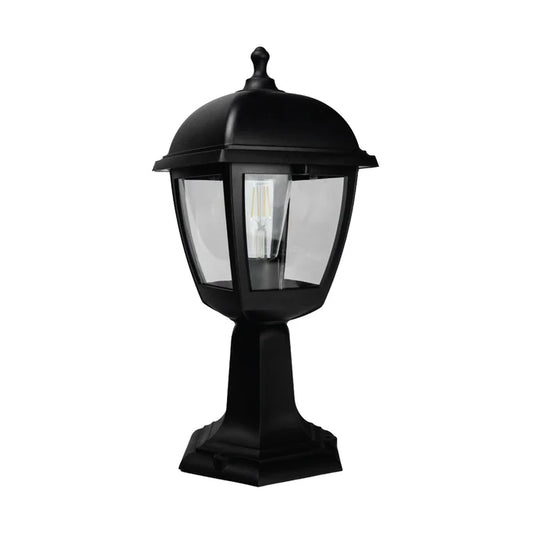 Pillar Light E27 Plastic 40W Black — LL 913C-BK