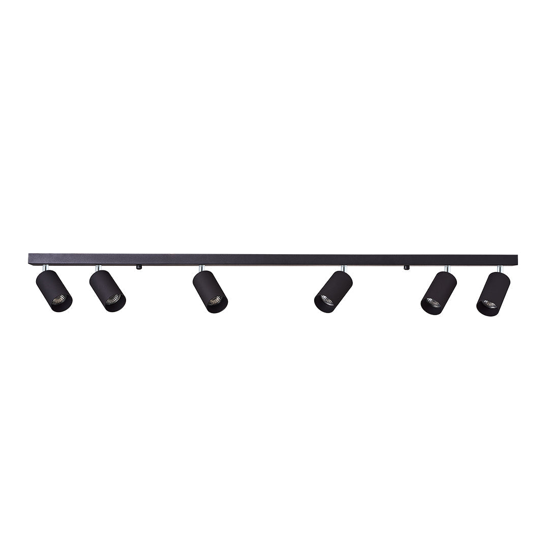 Spotlight Six Bar Black — LL 1019-06-GU-BK