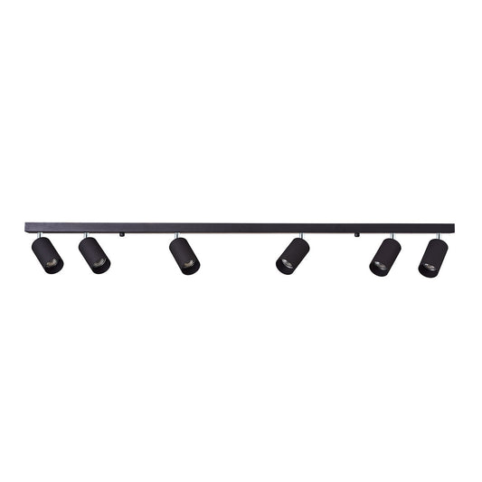 Spotlight Six Bar Black — LL 1019-06-GU-BK