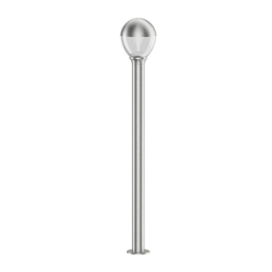 Ground Post E27 9W Warm White Stainless Steel — LL 201P-1000-SS-WW