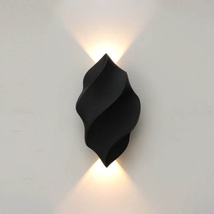 Wall Light LED 10W IP54 Warm White Black — LL 2602-54-BK-WW