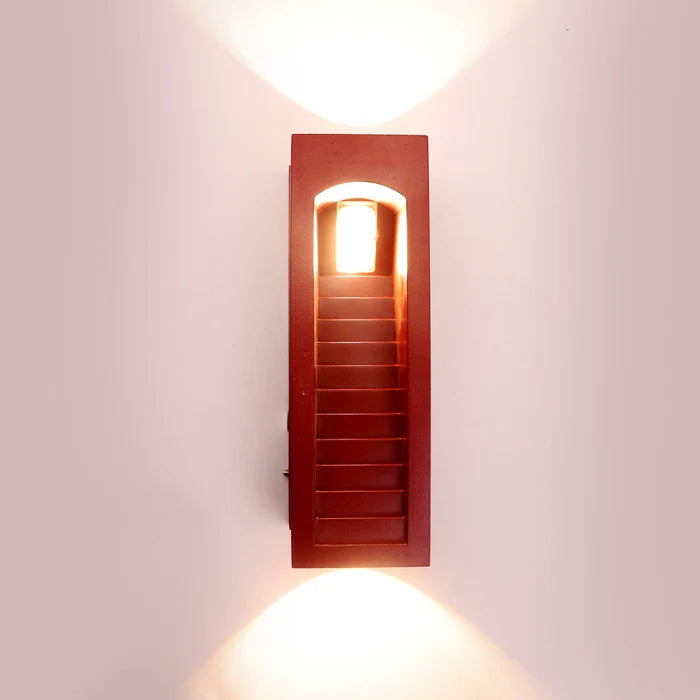 Wall Light LED 10W IP54 Warm White Red — LL 2605-54-RD-WW