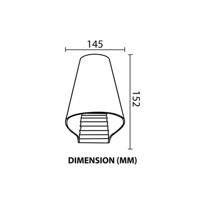 Wall Light LED 10W IP54 Warm White White — LL 2606-54-WH-WW