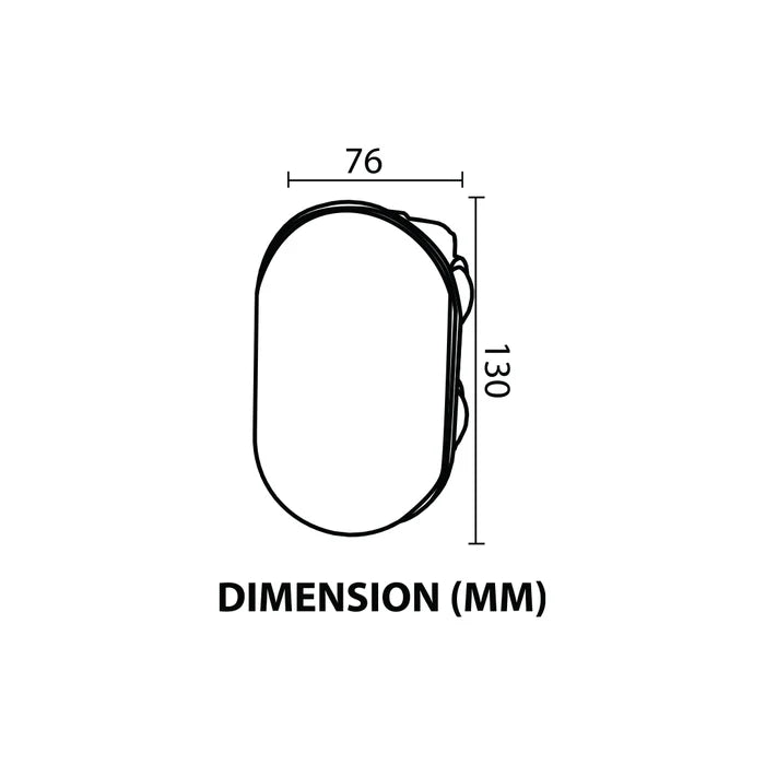 Wall Light LED 4×1W + 3W IP54 Warm White Black — LL 2613-54-BK-WW