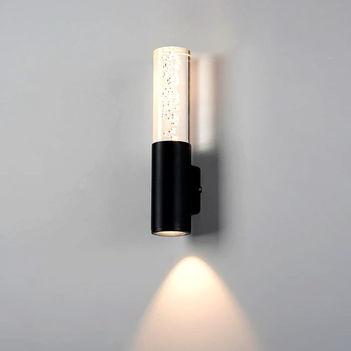 Wall Light COB 2×5W IP54 Warm White Black — LL 2618-54-BK-WW