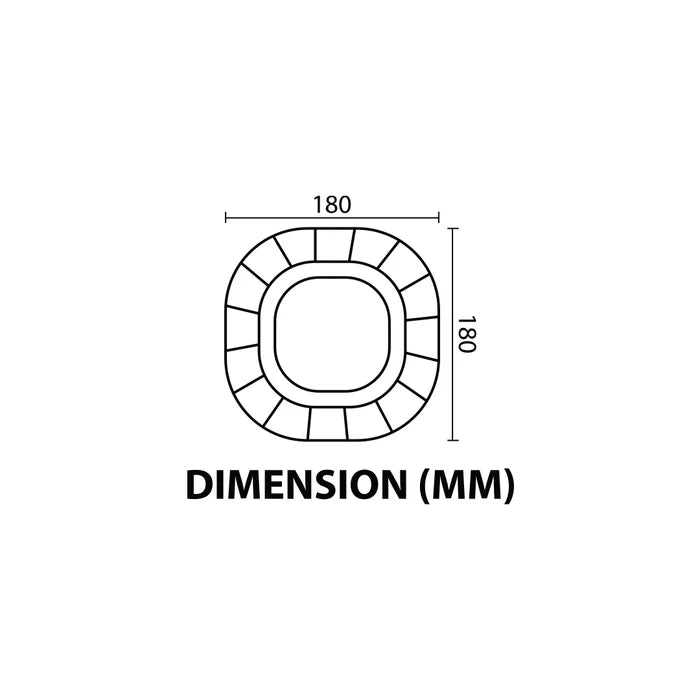 Wall Light LED 8W + 5W IP54 Warm White White — LL 2627-20-WH-WW
