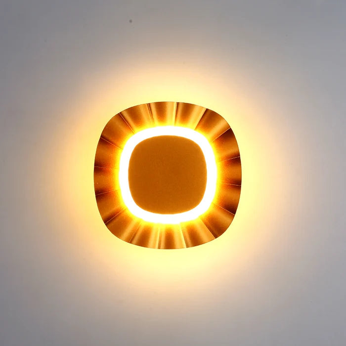 Wall Light LED 5W + 5W IP54 Warm White Gold — LL 2628-20-GO-WW