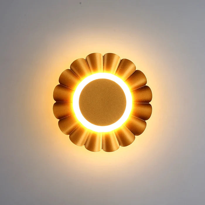 Wall Light LED 6W + 5W IP54 Warm White Gold — LL 2629-20-GO-WW