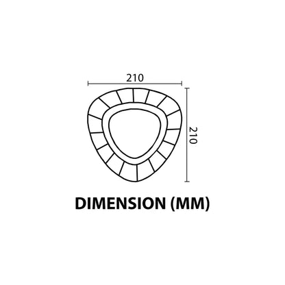 Wall Light LED 9W + 6W IP54 Warm White Gold — LL 2630-20-GO-WW