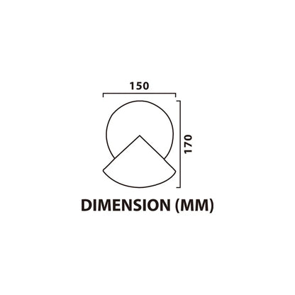 Wall Light LED 4W + 6W IP54 Warm White Black — LL 2633-20-BK-WW