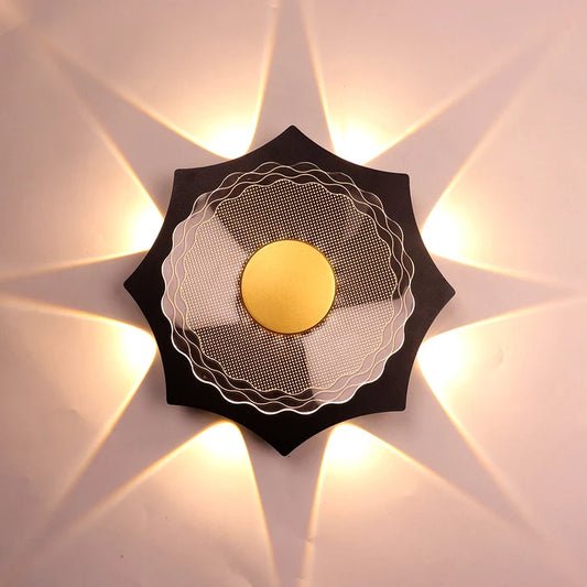 Wall Light LED 12W IP54 Warm White Black — LL 2635-20-BK-WW