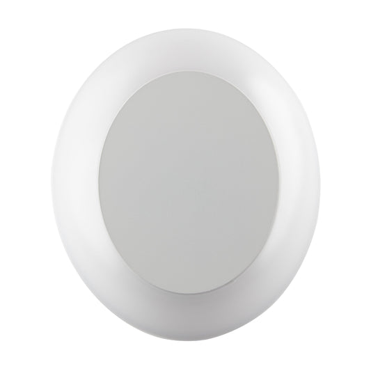 Fence Light Double Oval Disk Warm White — LL 6008-WH-WW